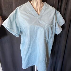light blue scrubs top​​​​​